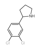 2-(3,4-氯苯基)-吡咯烷结构式