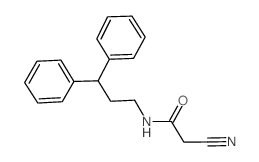 2-Cyano-N-(3,3-diphenylpropyl)acetamide Structure
