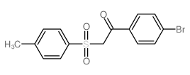 1-(4-溴苯基)-2-甲苯磺酰乙酮结构式