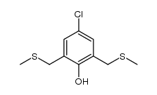 4-chloro-2,6-bis(methylthiomethyl)phenol Structure