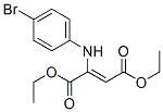 2-(p-Bromoanilino)fumaric acid diethyl ester结构式