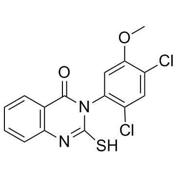 3-(2,4-二氯-5-甲氧基苯基)-2,3-二氢-2-硫代-4(1H)-喹唑啉酮结构式