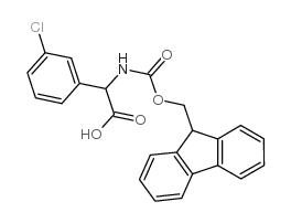 (3-氯-苯基)-[(9h-芴-9-甲氧基羰基氨基)]-乙酸结构式