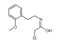 2-氯-N-[2-(2-甲氧基苯基)乙基]乙酰胺结构式
