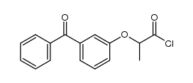 2-(3-benzoylphenoxy)propionic acid chloride Structure