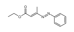 ethyl 3-(phenylazo)but-2-enoate Structure