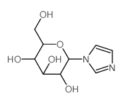 2-(hydroxymethyl)-6-imidazol-1-yl-oxane-3,4,5-triol Structure