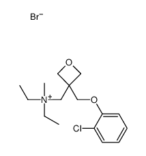 [3-[(2-chlorophenoxy)methyl]oxetan-3-yl]methyl-diethyl-methylazanium,bromide结构式