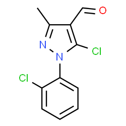 5-CHLORO-1-(2-CHLOROPHENYL)-3-METHYL-1H-PYRAZOLE-4-CARBOXALDEHYDE Structure