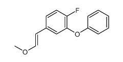 1-fluoro-4-(2-methoxyethenyl)-2-phenoxybenzene Structure