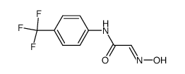 N-(4-trifluoromethylphenyl)-2-oxyiminoacetamide结构式
