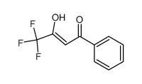 4,4,4-trifluoro-3-hydroxy-1-phenylbut-2-en-1-one结构式