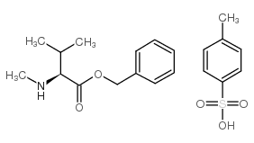 N-Α-甲基-L-缬氨酸苯甲酯对甲苯磺酸盐结构式