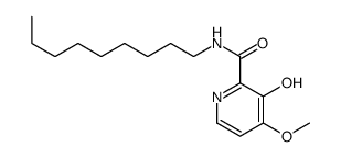 3-hydroxy-4-methoxy-N-nonylpyridine-2-carboxamide Structure