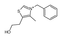 2-(3-benzyl-4-methyl-1,3-thiazol-3-ium-5-yl)ethanol Structure