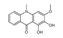 1,2-dihydroxy-3-methoxy-10-methyl-9-acridone Structure