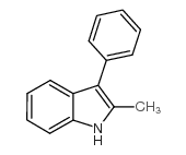 2-甲基-3-苯基-1H-吲哚结构式