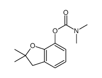 (2,2-dimethyl-3H-1-benzofuran-7-yl) N,N-dimethylcarbamate结构式
