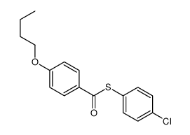 S-(4-chlorophenyl) 4-butoxybenzenecarbothioate结构式