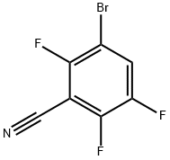 3-溴-2,5,6-三氟苯甲腈结构式