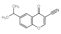 6-异丙基色酮-3-甲腈结构式