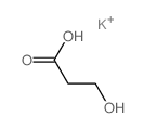3-hydroxypropanoic acid, potassium salt Structure