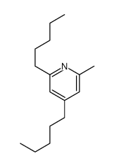 2-Methyl-4,6-dipentylpyridine结构式