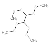 1,1,2,2-tetrakis(methyldisulfanyl)ethane结构式