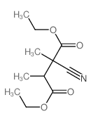 diethyl 2-cyano-2,3-dimethyl-butanedioate Structure