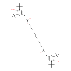 1,10-Decanediol bis[3-(3,5-di-tert-butyl-4-hydroxyphenyl)propionate] Structure