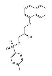 (R)-1-(tosyloxy)-3-(1-naphthyloxy)-2-propanol结构式