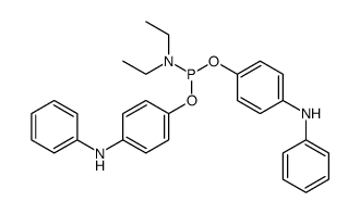 Diethyl-phosphoramidous acid bis-(4-phenylamino-phenyl) ester结构式