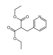 diethyl 2-(pyridin-3-ylmethyl)propanedioate Structure