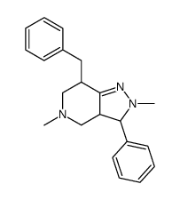 7-benzyl-2,5-dimethyl-3-phenyl-3,3a,4,5,6,7-hexahydro-2H-pyrazolo[4,3-c]pyridine Structure