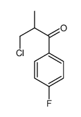 3-chloro-1-(4-fluorophenyl)-2-methylpropan-1-one Structure