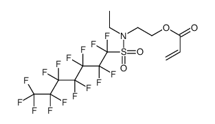 2-丙烯酸2-[乙基[(十五氟庚基)磺酰]氨基]乙酯结构式