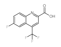 6-氟-4-(三氟甲基)喹啉-2-甲酸结构式