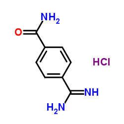 4-Amidinobenzamide Hydrochloride Structure