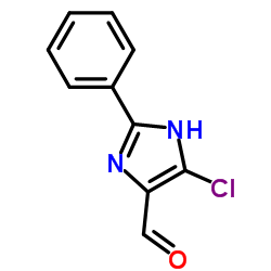 5-氯-2-苯基-3H-咪唑-4-甲醛结构式