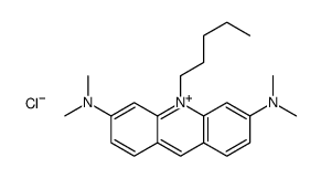 3-N,3-N,6-N,6-N-tetramethyl-10-pentylacridin-10-ium-3,6-diamine,chloride结构式
