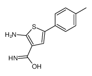 2-amino-5-(4-methylphenyl)thiophene-3-carboxamide结构式