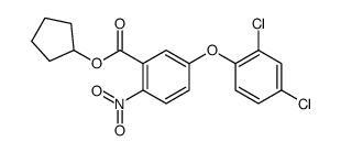 cyclopentyl 5-(2,4-dichlorophenoxy)-2-nitrobenzoate结构式