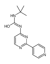 N-(tert-Butyl)-N'-[2-(4-pyridinyl)-4-pyrimidinyl]urea结构式
