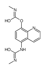 [5-(methylcarbamoylamino)quinolin-8-yl] N-methylcarbamate结构式