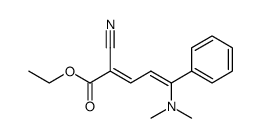 2-Cyano-5-dimethylamino-5-phenyl-penta-2,4-diensaeureethylester Structure