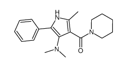 (4-Dimethylamino-2-methyl-5-phenyl-1H-pyrrol-3-yl)-piperidin-1-yl-methanone Structure