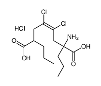 2-amino-4,5-dichloro-2,7-dipropyloct-4-enedioic acid,hydrochloride结构式