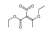 ethyl 3-ethoxy-2-nitrobut-2-enoate Structure