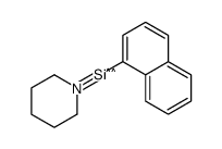 naphthalen-1-yl(piperidin-1-yl)silicon Structure
