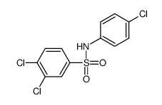 3,4-二氯-n-(4-氯苯基)苯磺酰胺结构式